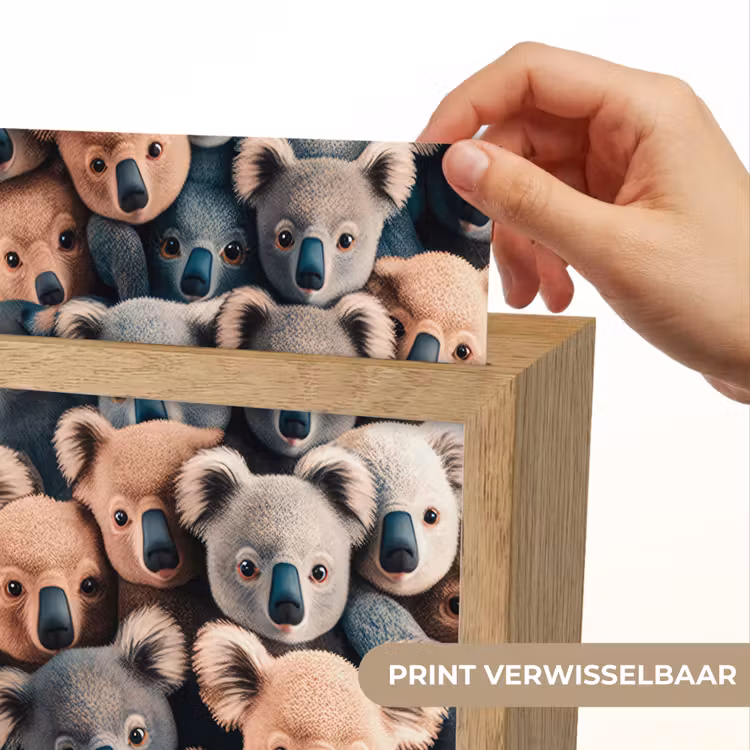 Nachtlampje - Koala - Dieren - Patronen - Grijs - Bruin - Kinderen — 4