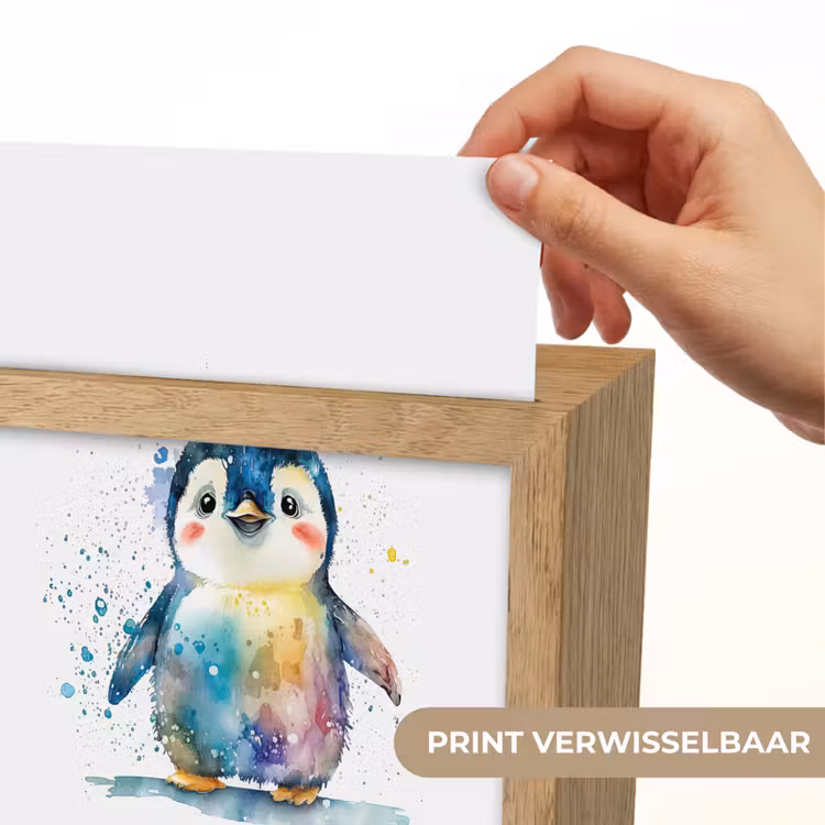 Nachtlampje - Pinguïn - Regenboog - Waterverf - Dieren - Kinderen — 4