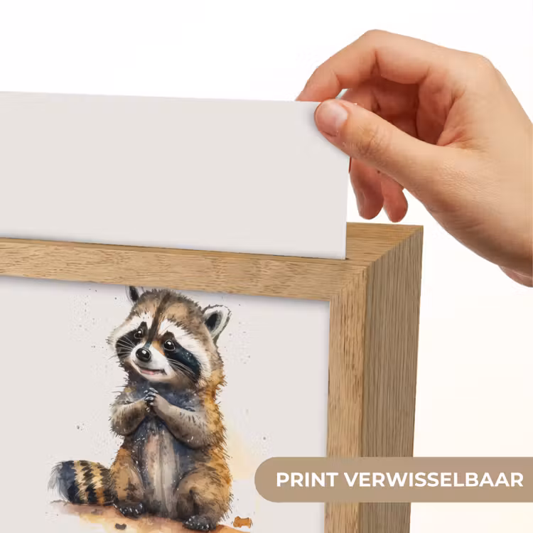 Nachtlampje - Wasbeer - Waterverf - Kleuren - Dieren - Kids — 4