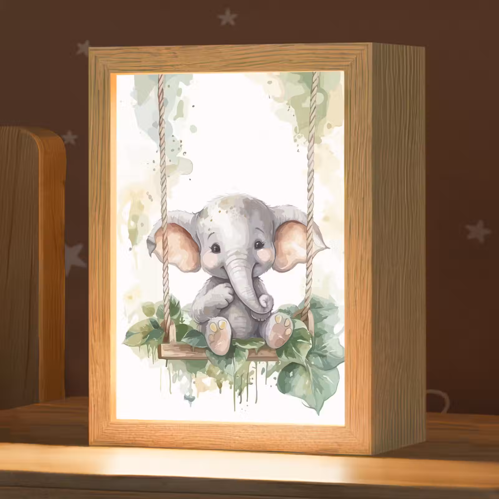 Nachtlampje - Olifant - Dier - Kinderen - Jungle — 1