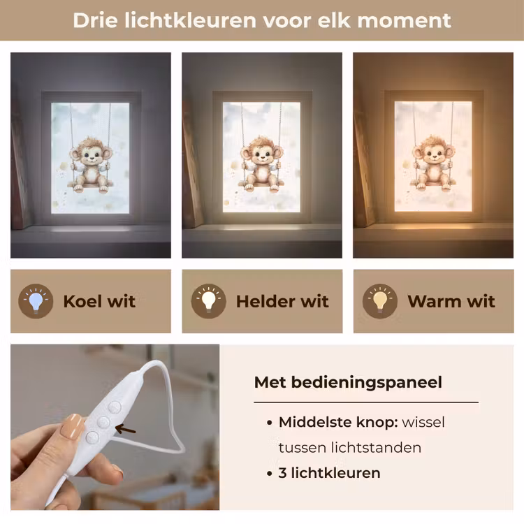 Nachtlampje - Aap - Dier - Kinderen — 7
