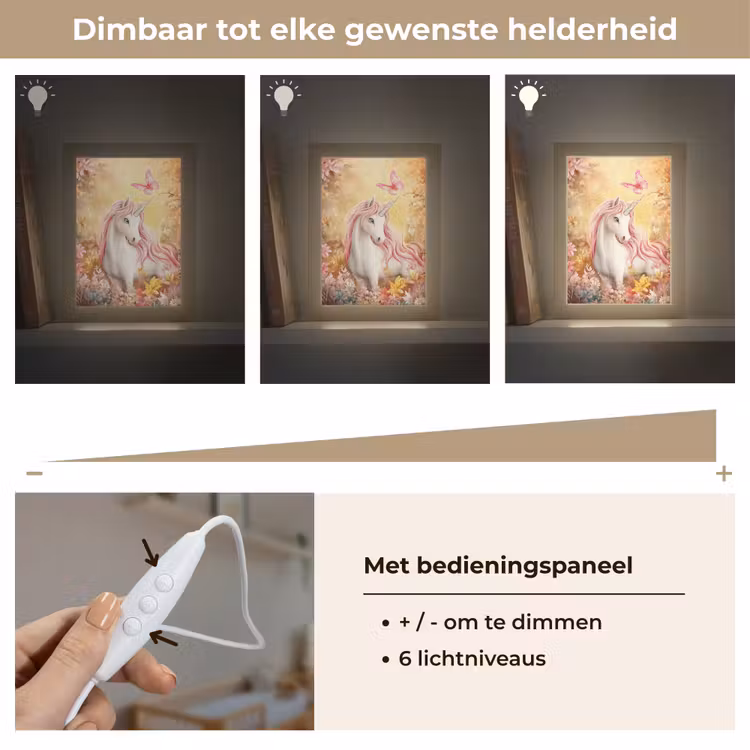 Nachtlampje - Eenhoorn - Bloemen - Vlinder - Roze — 6