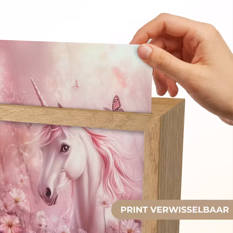 Nachtlampje - Eenhoorn - Roze - Vlinders - Bloemen — 4