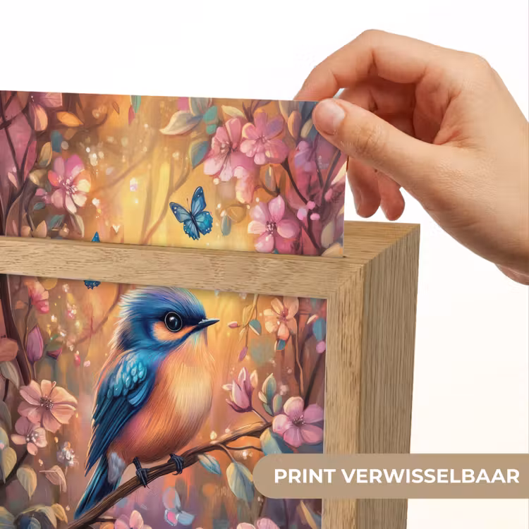 Nachtlampje - IJsvogel - Sprookjesbos - Roze - Bloemen — 4