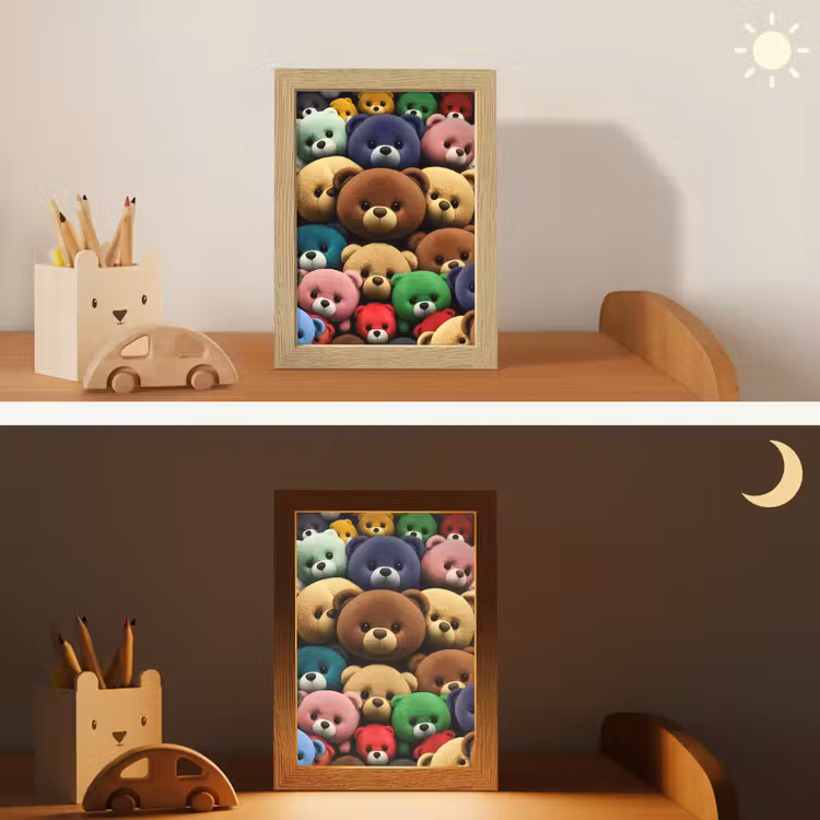 Nachtlampje - Knuffelbeer - Teddy - Design - Kids — 5