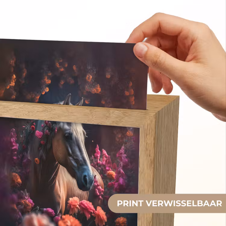 Nachtlampje - Paard - Bloemen - Paars - Oranje - Dieren — 4