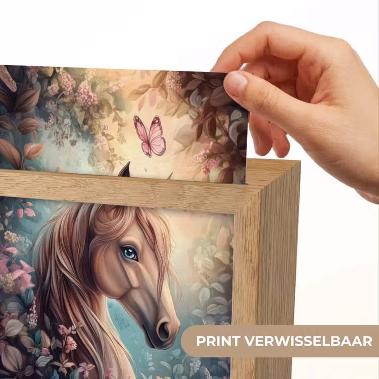 Nachtlampje - Paard - Bloemen - Vlinders — 4