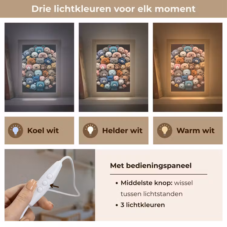 Nachtlampje - Teddybeer - Knuffel - Dieren - Meisjes - Jongens — 7