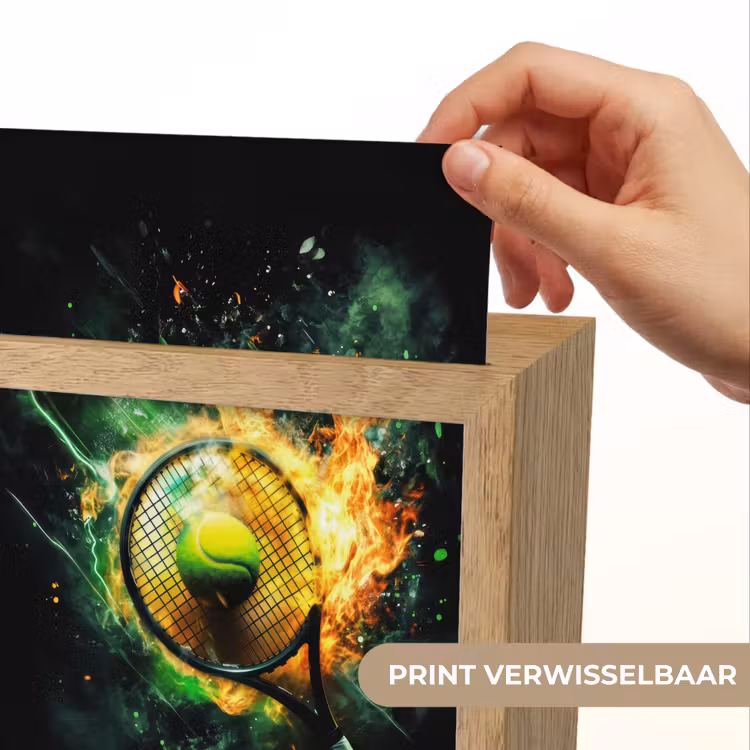 Nachtlampje - Tennis - Racket - Vuur - Groen — 4