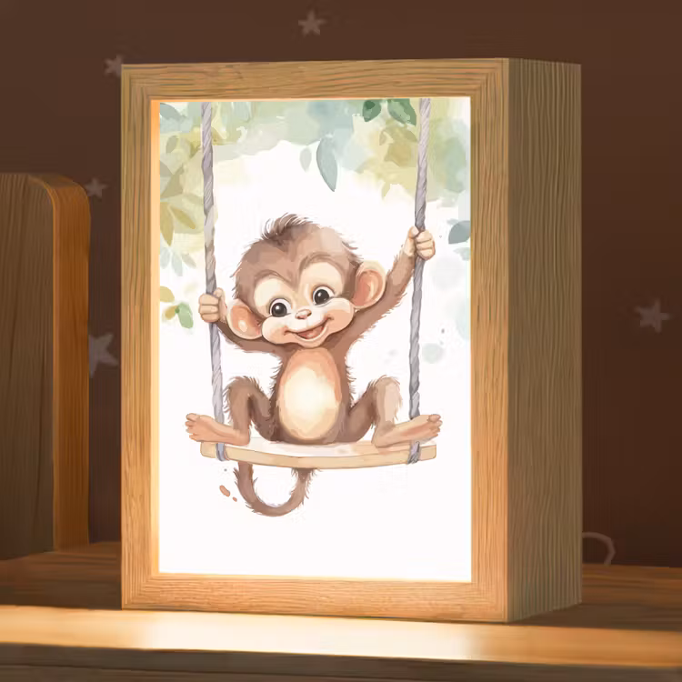 Nachtlampje - Aap - Dier - Kinderen - Jungle — 1