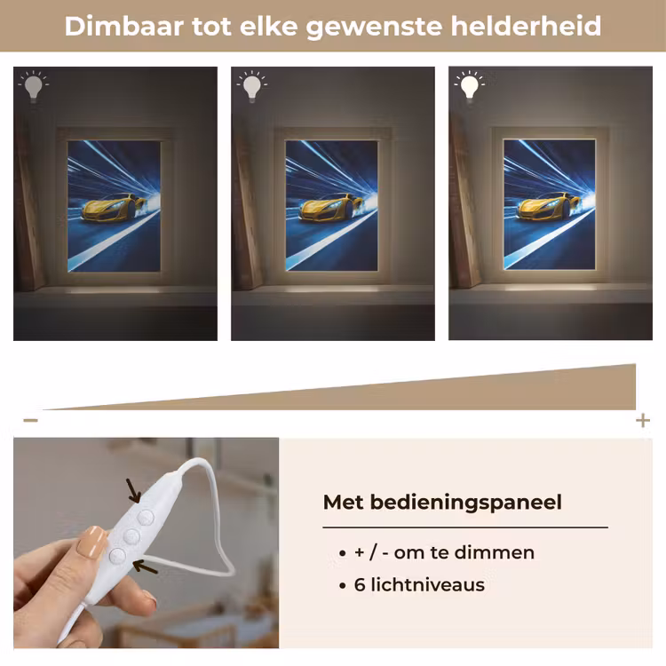 Nachtlampje - Auto - Geel - Race - Blauw — 6