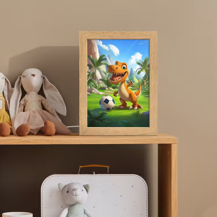 Nachtlampje - Dino - Voetbal - Groen — 3