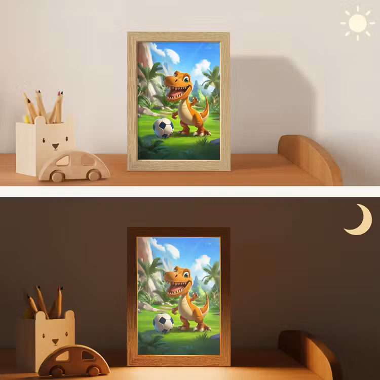 Nachtlampje - Dino - Voetbal - Groen — 5
