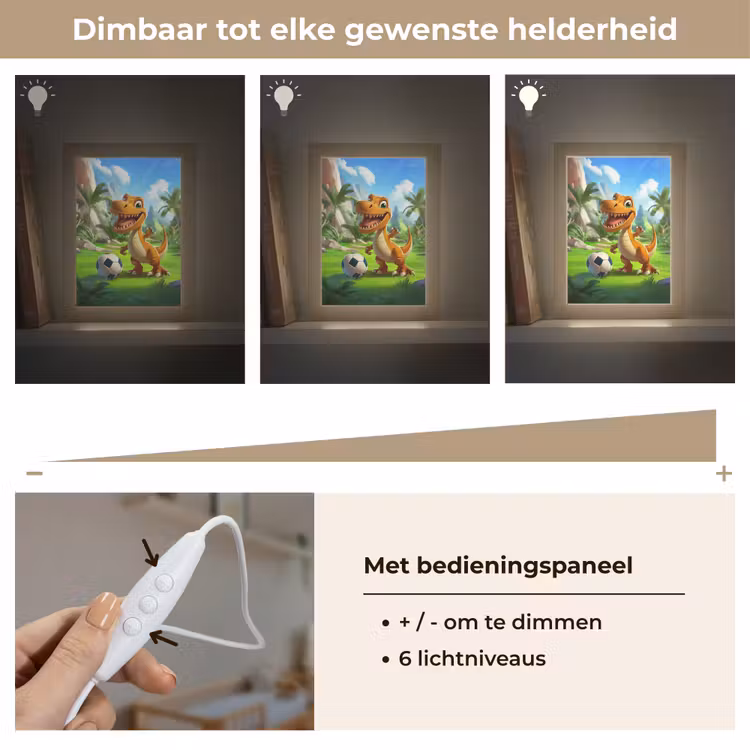 Nachtlampje - Dino - Voetbal - Groen — 6