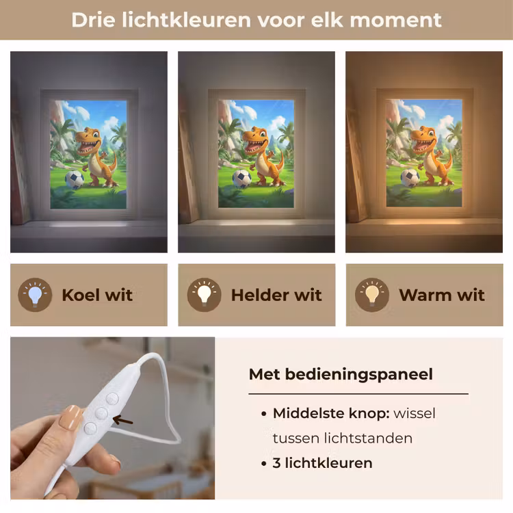 Nachtlampje - Dino - Voetbal - Groen — 7