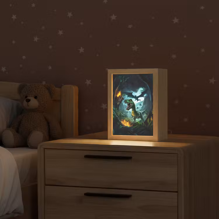 Nachtlampje - Dinosaurus - Draak - Jungle - Groen — 2
