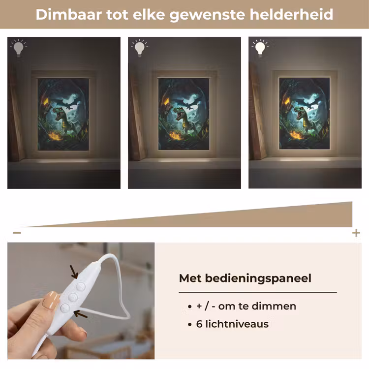 Nachtlampje - Dinosaurus - Draak - Jungle - Groen — 6