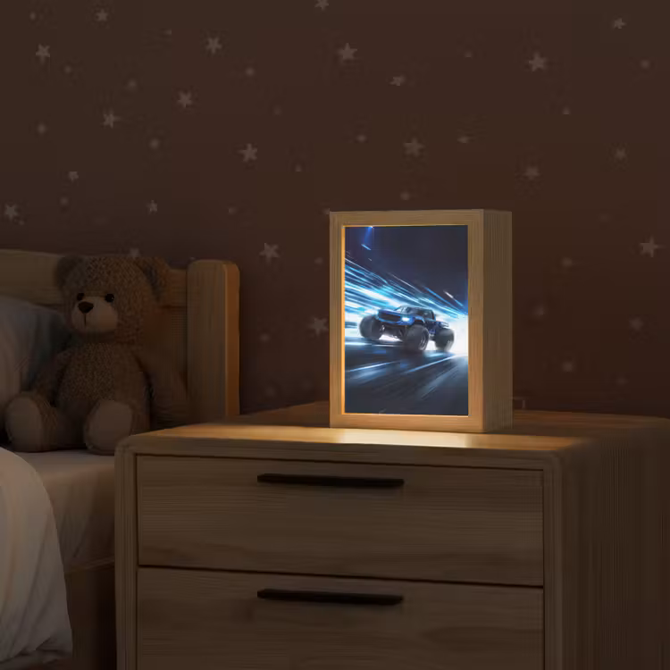 Nachtlampje - Monstertruck - Blauw - Neon - Lichten — 2