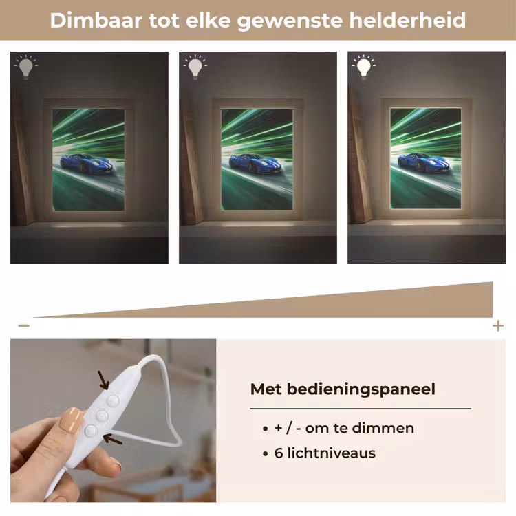 Nachtlampje - Race auto - Blauw - Groen — 6