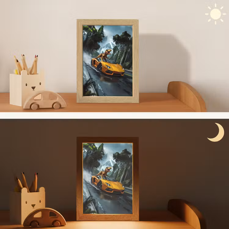 Nachtlampje - T-Rex - Auto - Regenwoud — 5