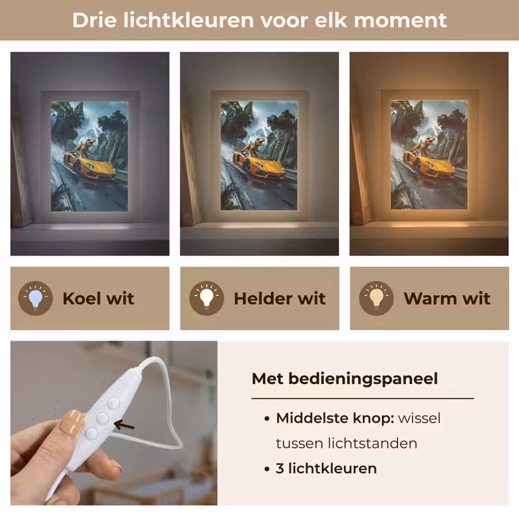 Nachtlampje - T-Rex - Auto - Regenwoud — 7