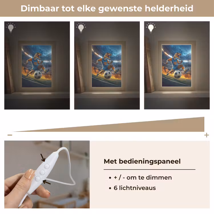 Nachtlampje - T-Rex - Voetbal - Stadion — 6