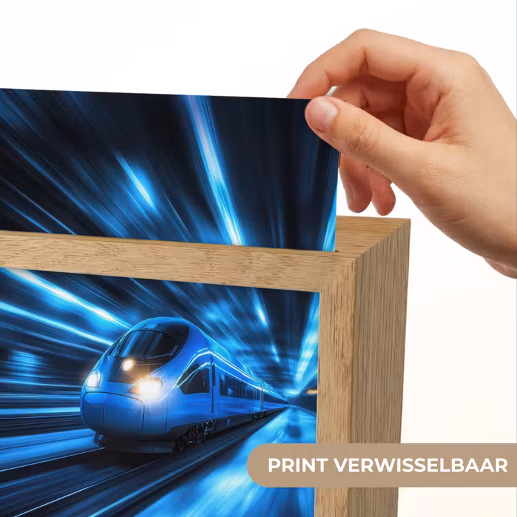 Nachtlampje - Trein - Blauw - Neon — 4