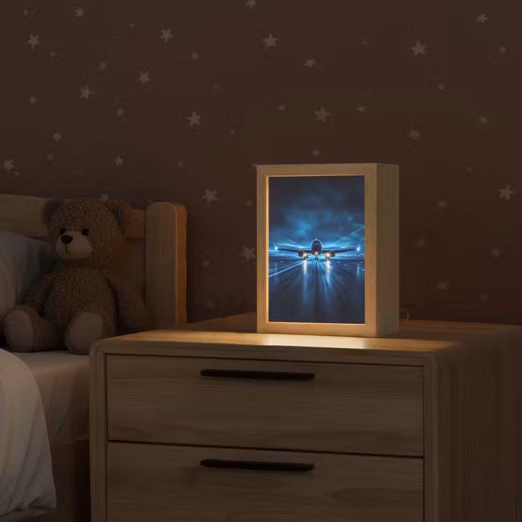 Nachtlampje - Vliegtuig - Blauw - Futuristisch — 2