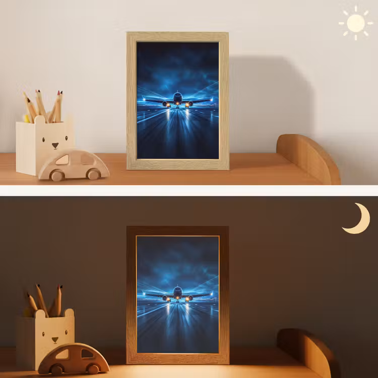 Nachtlampje - Vliegtuig - Blauw - Futuristisch — 5