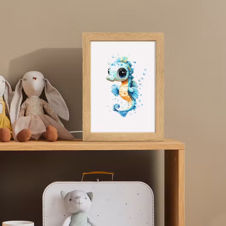 Nachtlampje - Zeepaardje - Spetters - Blauw — 3
