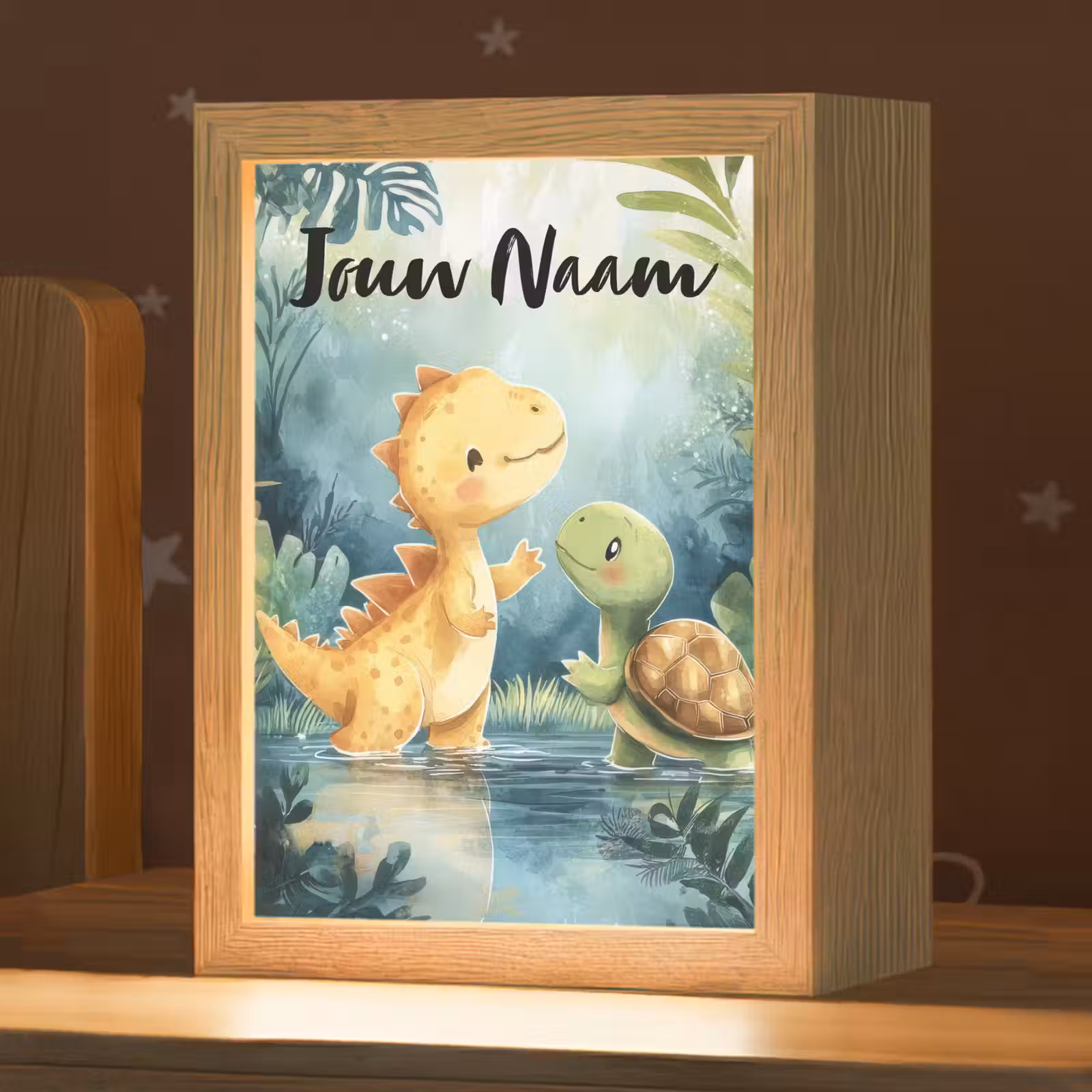 Nachtlampje met naam - Dino - Schildpad - Jungle — 1
