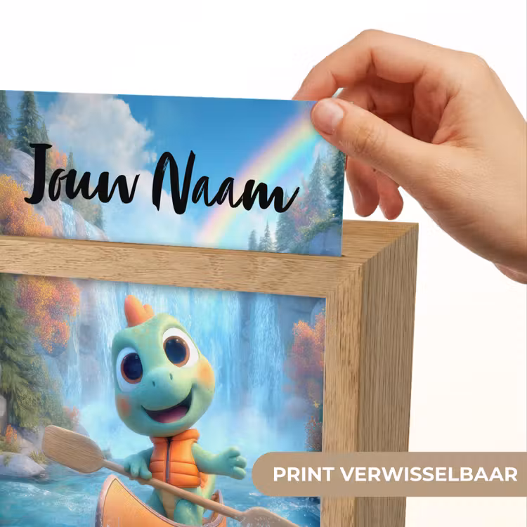 Nachtlampje met naam - Dino - Natuur - Waterval — 4