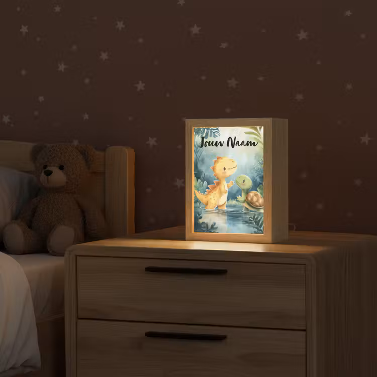 Nachtlampje met naam - Dino - Schildpad - Jungle — 2