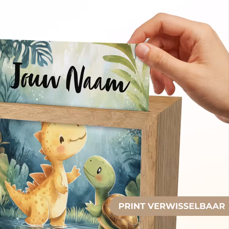 Nachtlampje met naam - Dino - Schildpad - Jungle — 4