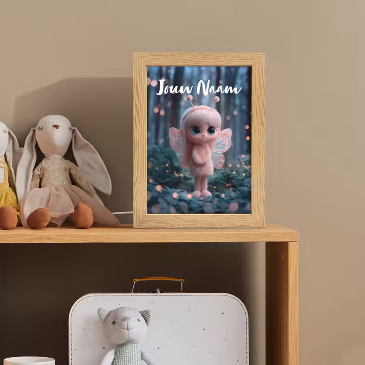 Nachtlampje met naam - Fairy - Bos - Glitters — 3