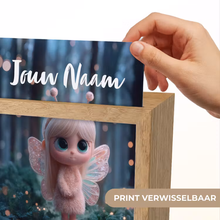 Nachtlampje met naam - Fairy - Bos - Glitters — 4