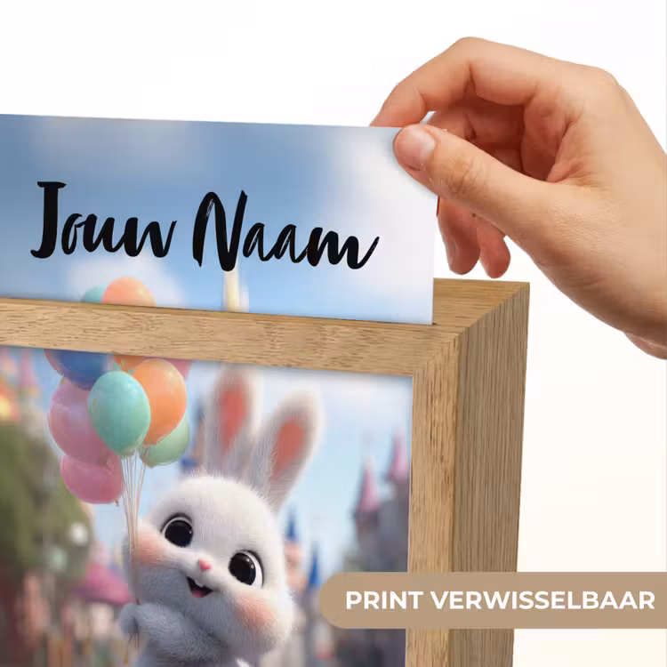 Nachtlampje met naam - konijn - Ballonnen — 4