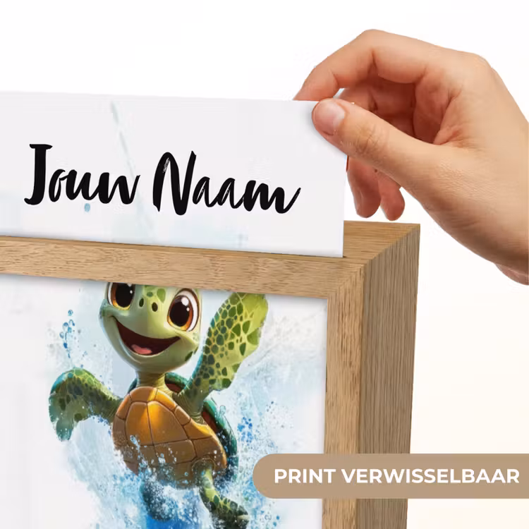Nachtlampje met naam - Schildpad - Water - Groen — 4