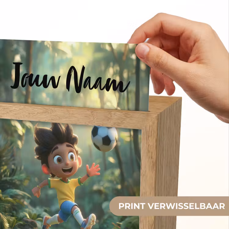 Nachtlampje met naam - Voetbal - Jongen - Bos — 4