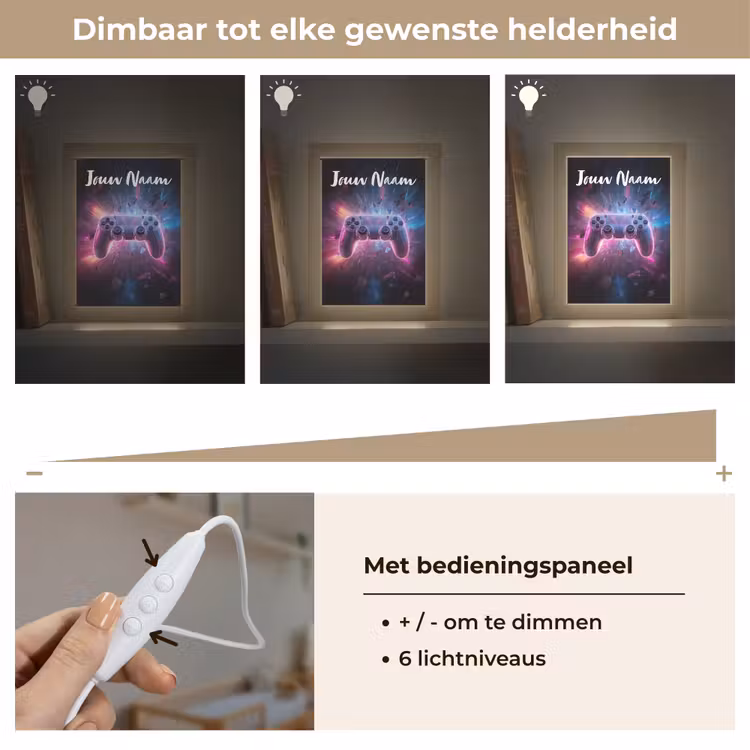 Nachtlampje met naam - Controller - Neon - Game — 6