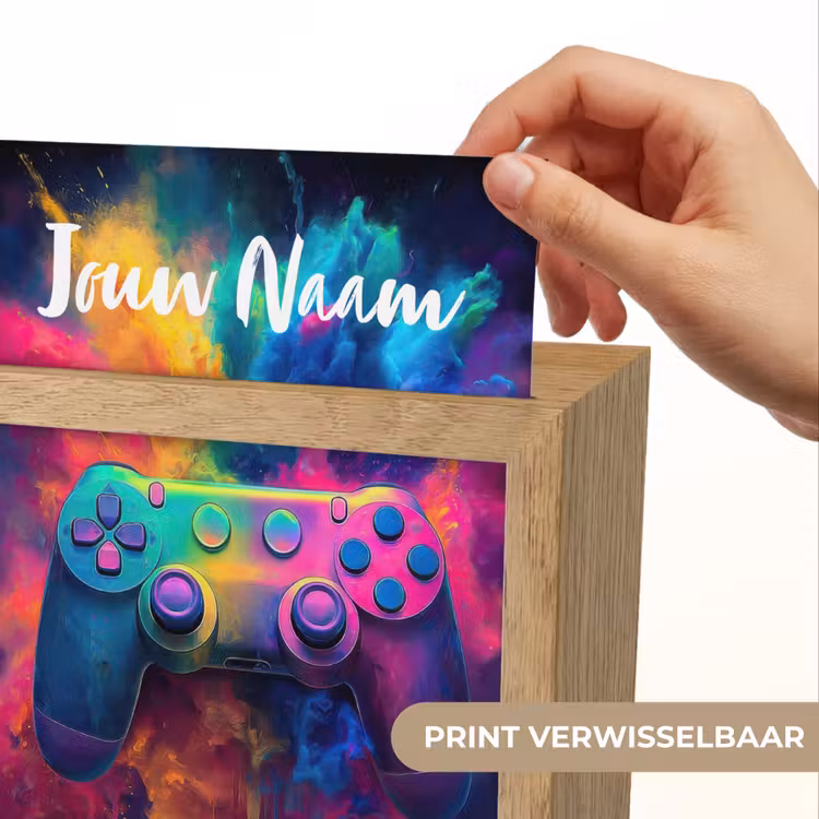 Nachtlampje met naam - Game - Controller - Kleurrijk - Explosie — 4