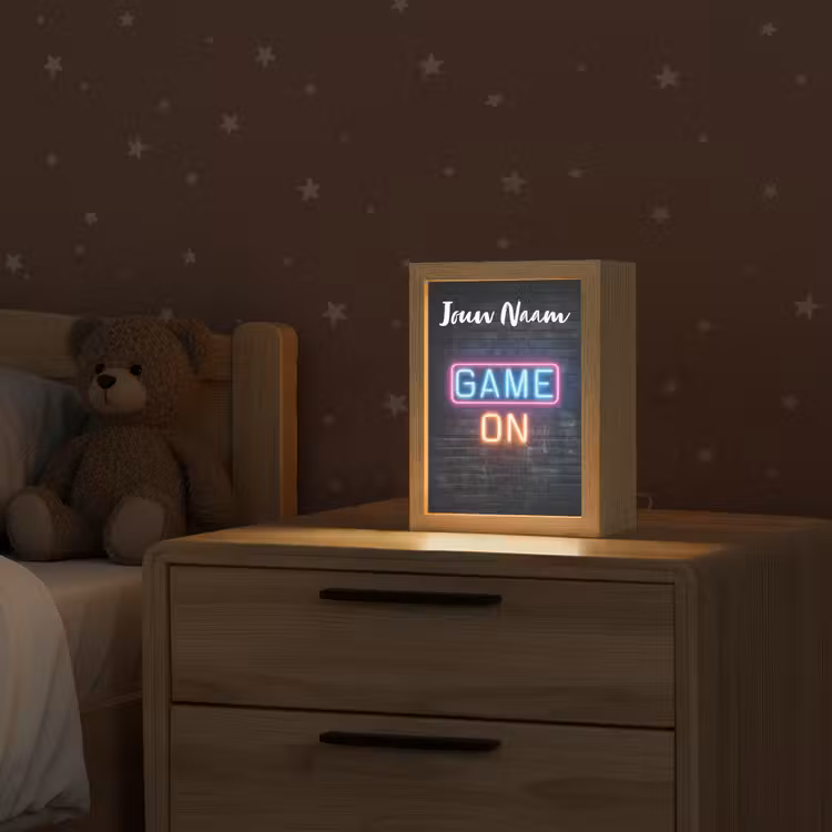 Nachtlampje met naam - Game - Neon - Muur — 2