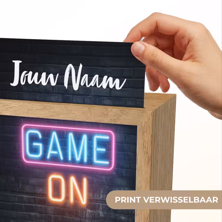Nachtlampje met naam - Game - Neon - Muur — 4