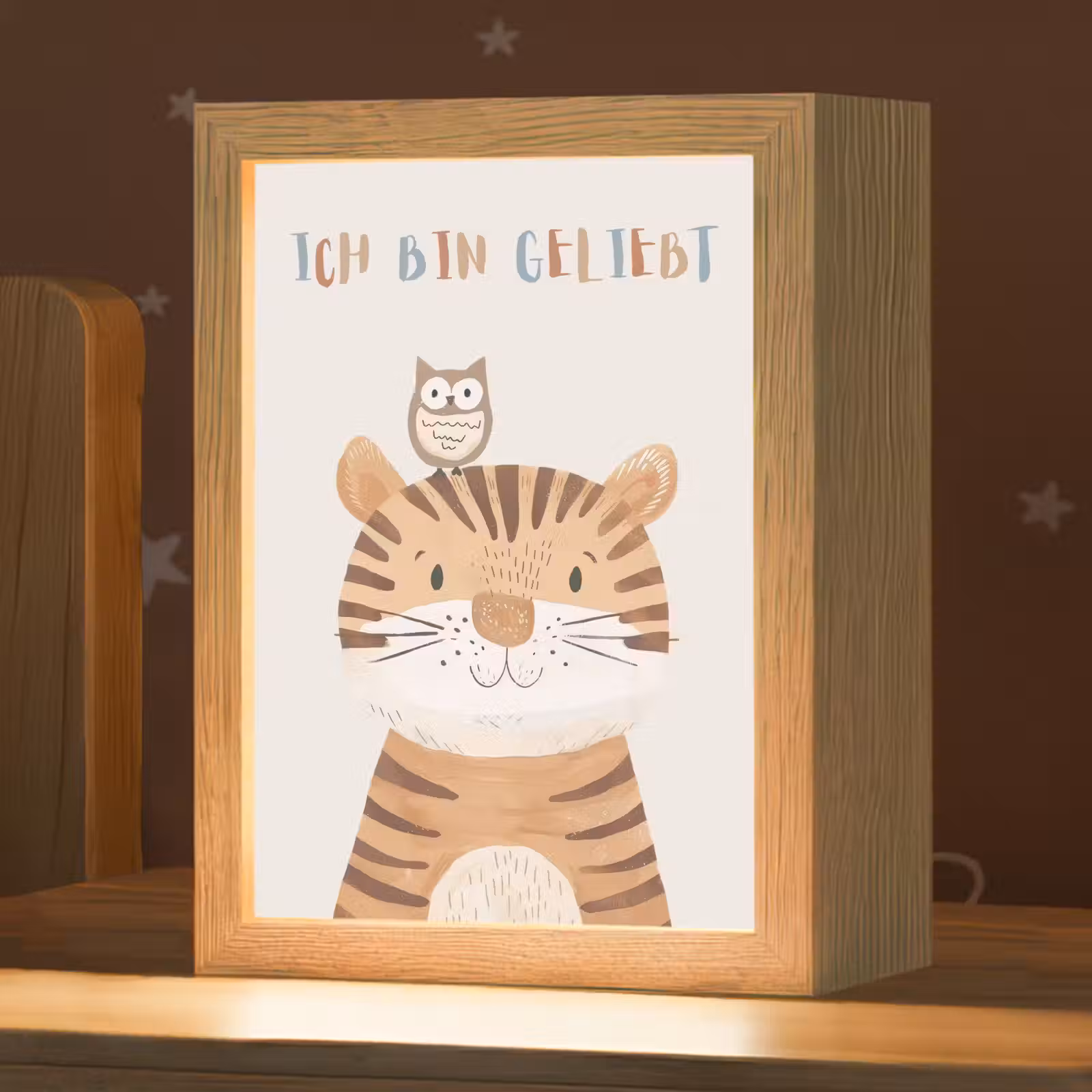 Nachtlampje - Leeuw - Uil - Beige - Dieren - Quote — 1