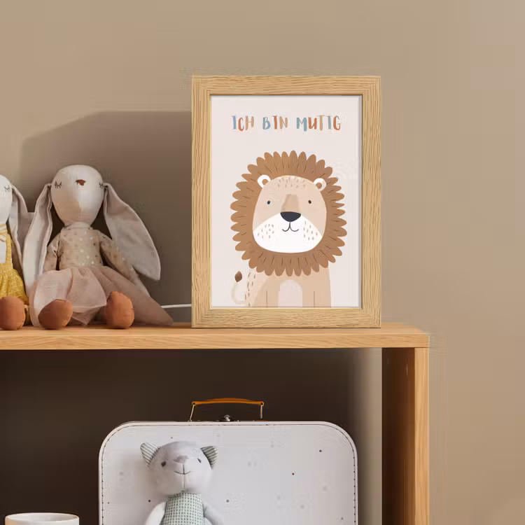 Nachtlampje - Leeuw - Beige - Dier - Moedig - Quote — 3