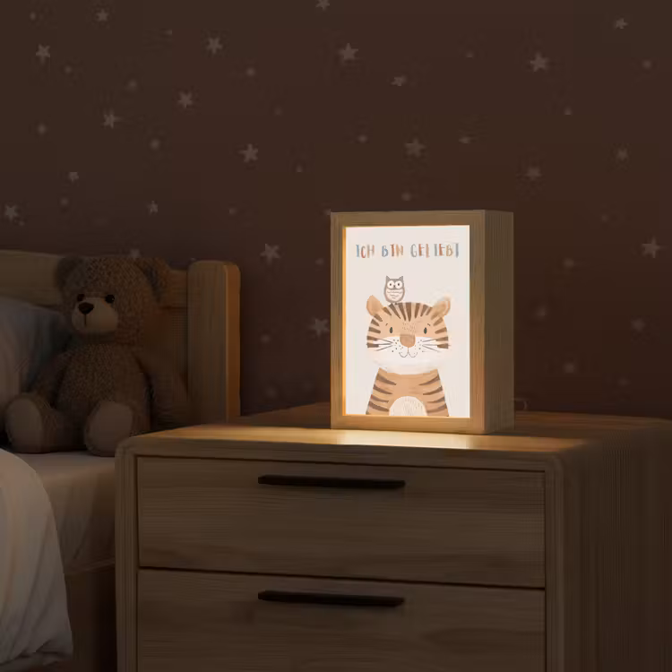 Nachtlampje - Leeuw - Uil - Beige - Dieren - Quote — 2