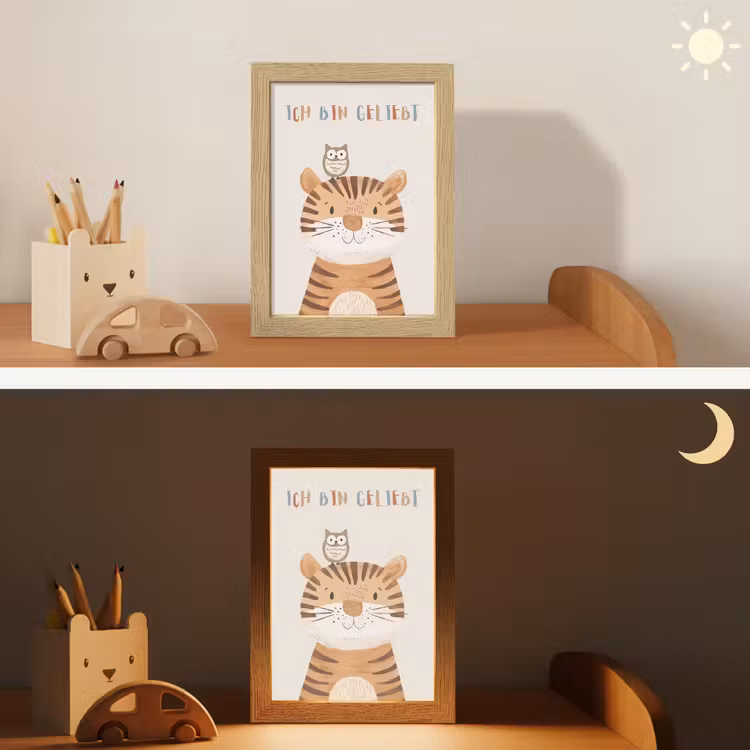 Nachtlampje - Leeuw - Uil - Beige - Dieren - Quote — 5