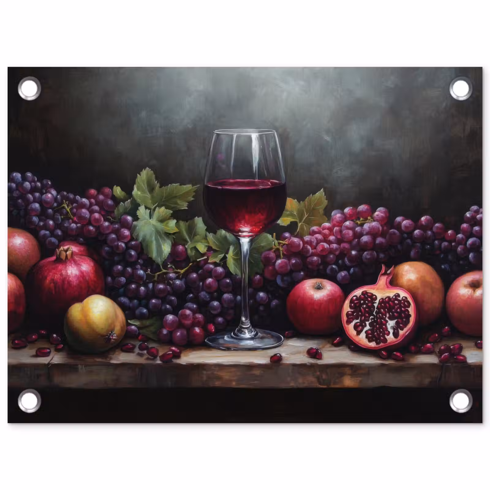 Tuinposter - Wijn - Fruit - Stilleven — 1