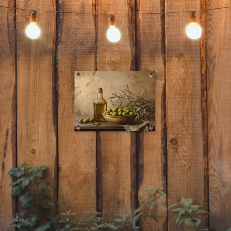 Tuinposter - Olijven - Stilleven - Vintage — 2