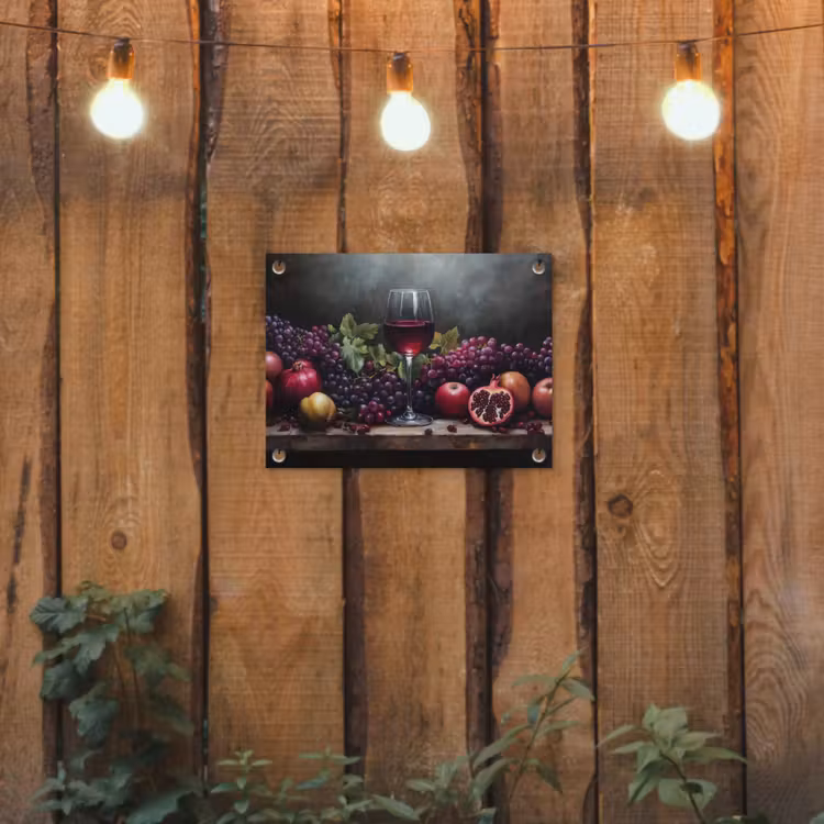 Tuinposter - Wijn - Fruit - Stilleven — 2